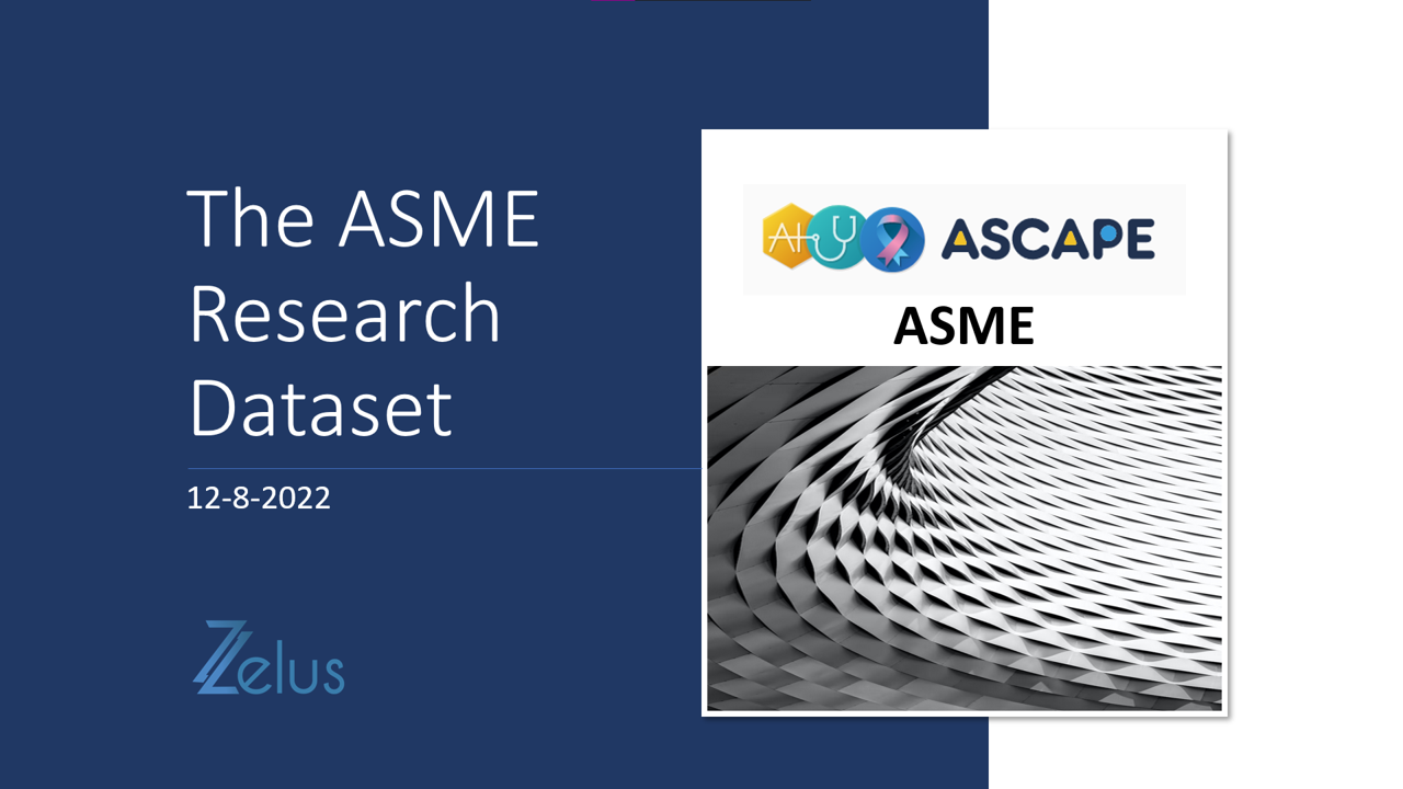 The ASME Dataset
